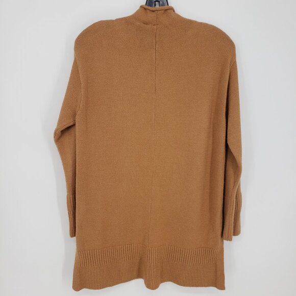 Moth Anthropologie Saskia Mock Neck Long Tunic Sweater XS Relaxed Fit  Brown - Picture 4 of 10